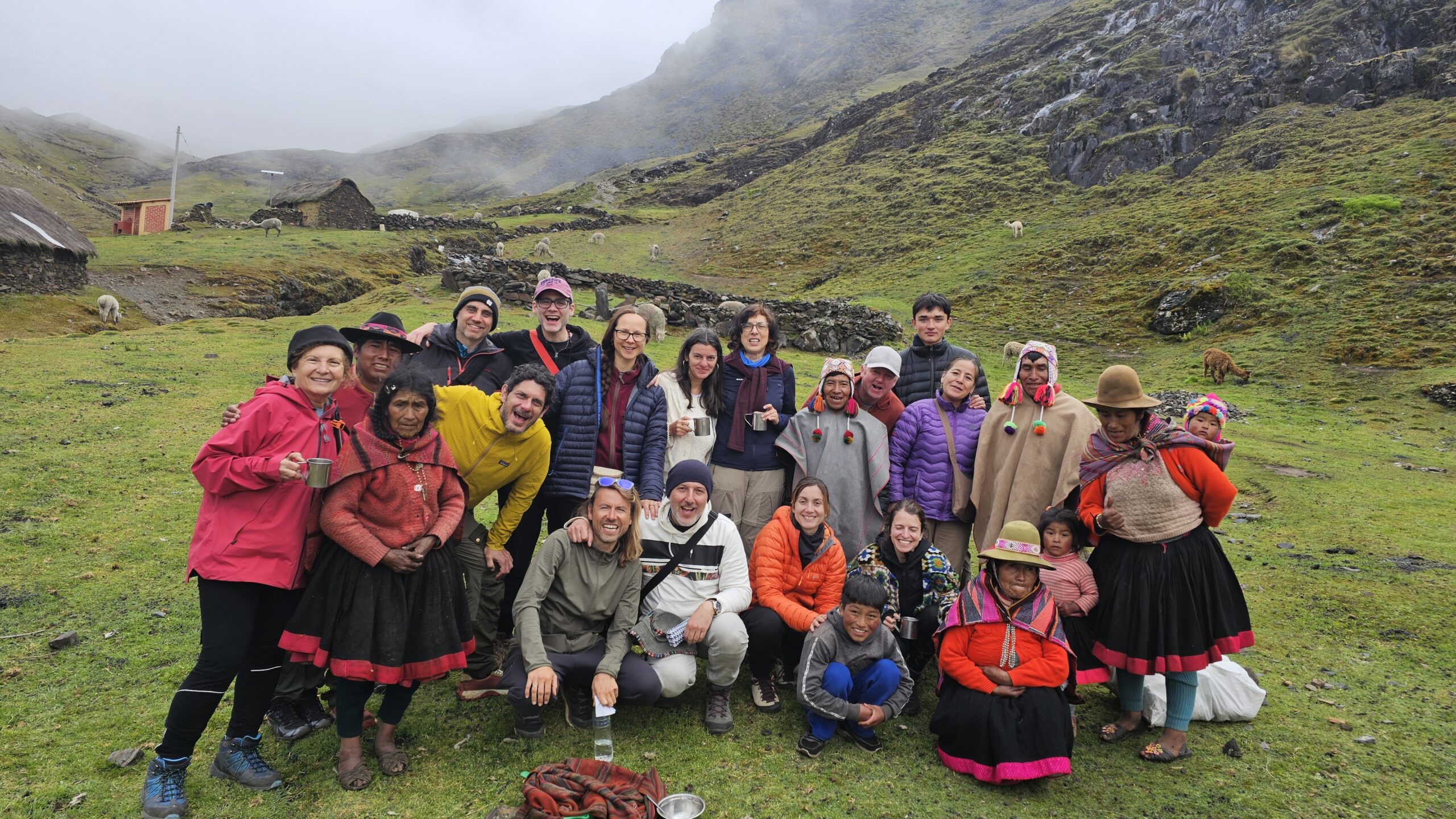 A group from WOW Academy with Alexander Northern Deer in a powerful natural setting.